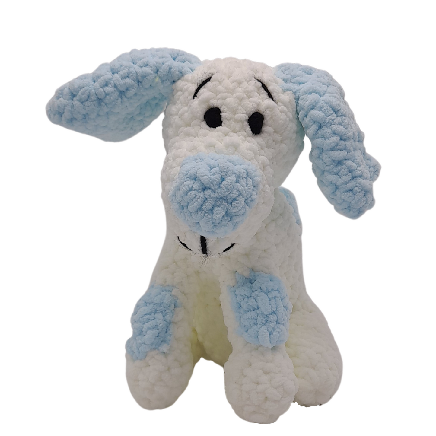 Handmade Dog Stuffed Toy Pink/Blue
