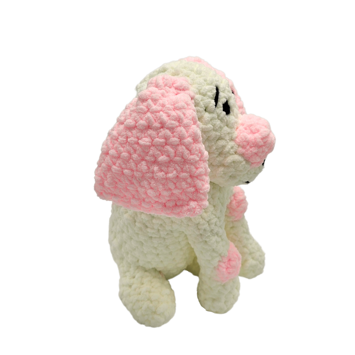 Handmade Dog Stuffed Toy Pink/Blue