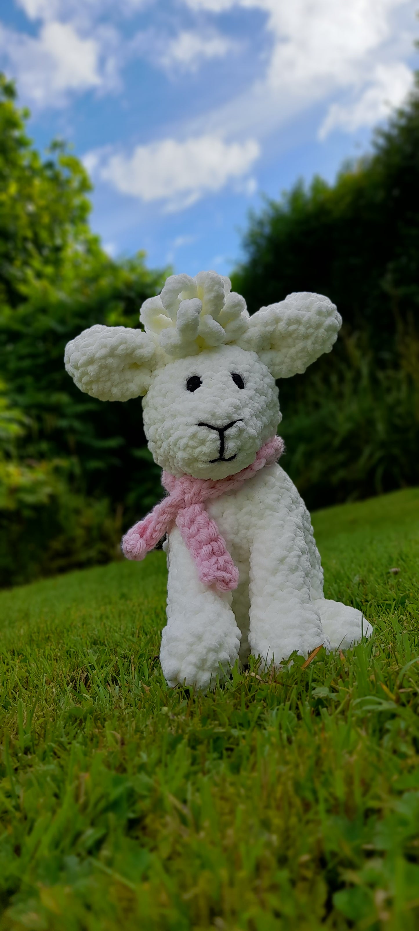 Handmade Sheep Stuffed Toy | Pink/Blue Baby Gift | Irish Gift