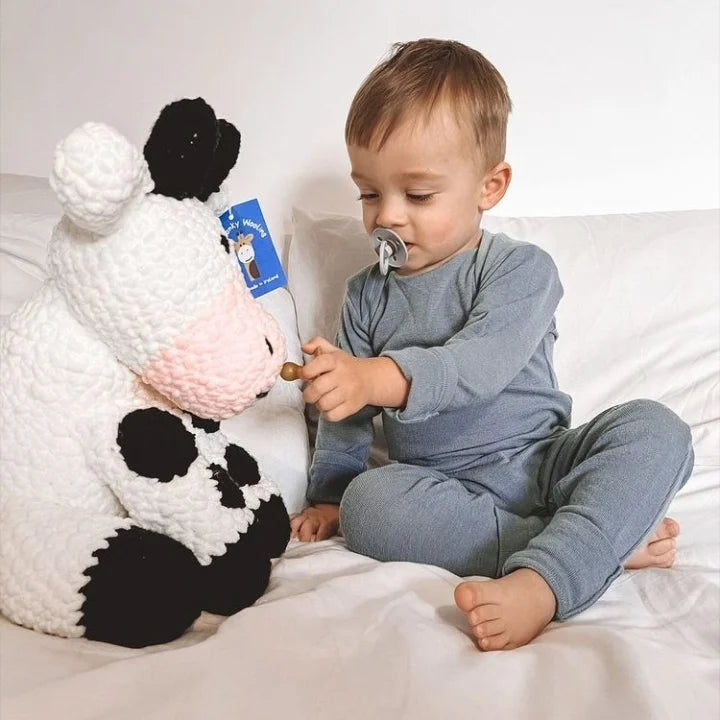 Handmade Cow | Stuffed Toy | Baby Gift | Farm Gifts for Toddlers | Cow Plushy