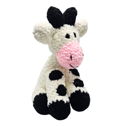 Handmade Cow | Stuffed Toy | Baby Gift | Farm Gifts for Toddlers | Cow Plushy