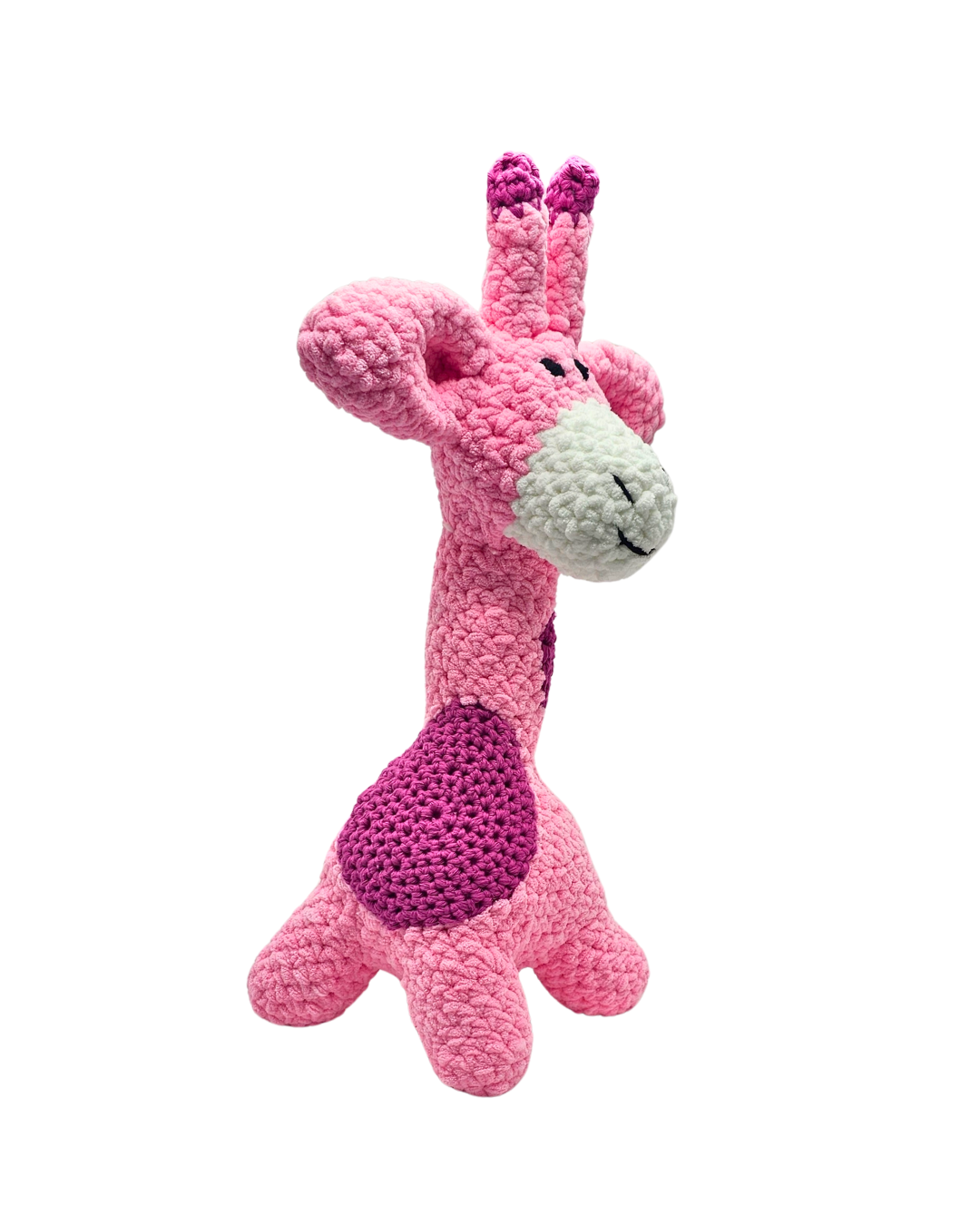 Tumbles the Giraffe Stuffed Toy | Pink | Handmade Giraffe Baby Gift | Gifts for Toddlers