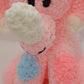 Handmade Dinosaur Teddy in Pink or Blue | New Baby Gift | Gift for Toddlers