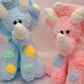 Handmade Dinosaur Teddy in Pink or Blue | New Baby Gift | Gift for Toddlers