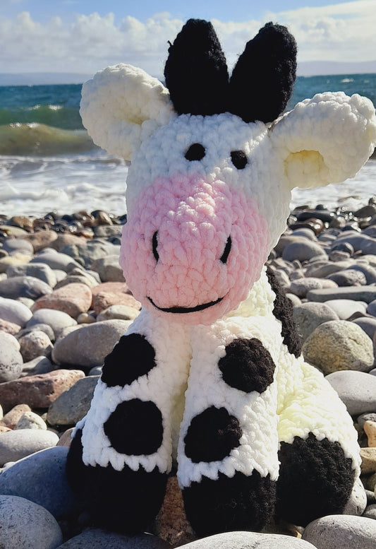 Handmade Cow | Stuffed Toy | Baby Gift | Farm Gifts for Toddlers | Cow Plushy
